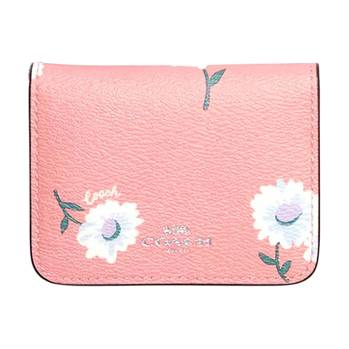 COACH Artificial Leather Card Holder, Wallet Women's Pink
