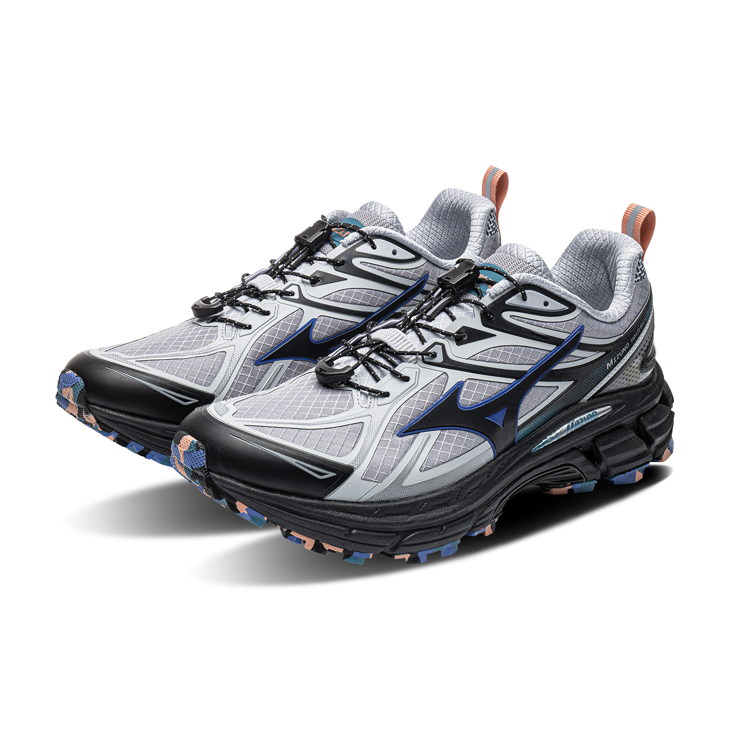 Кроссовки Mizuno Halo Mix TL (голубые) — 风向灰/空气蓝 — фото 4