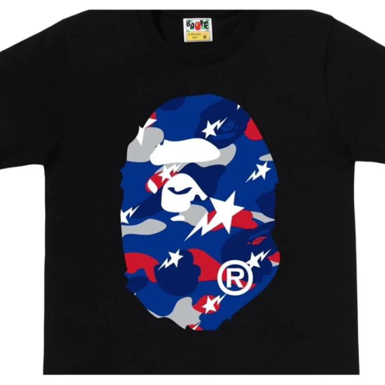 Женская футболка A BATHING APE (черная) — фото 16