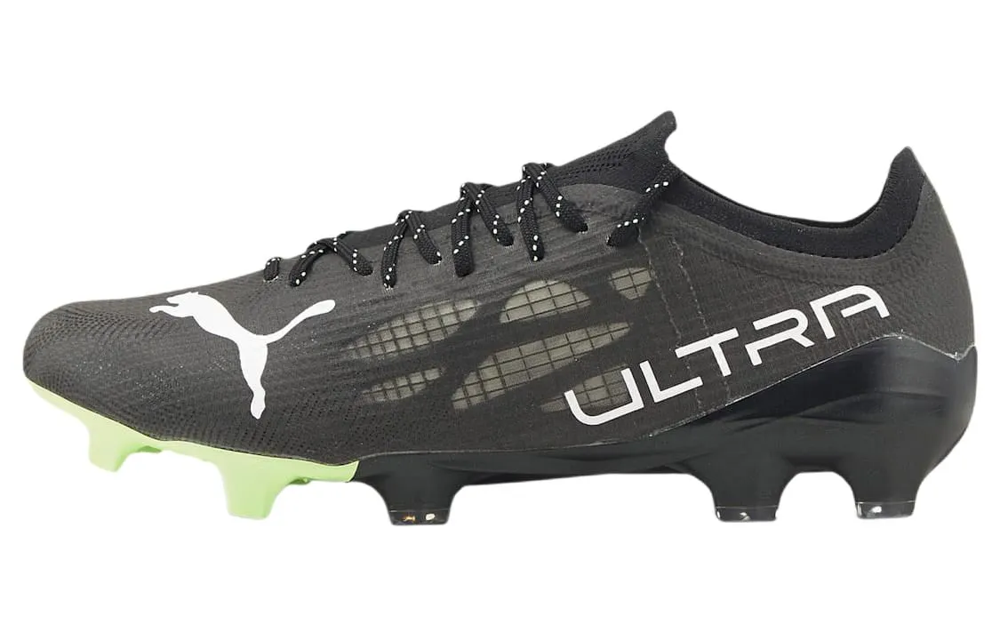 PUMA Ultra 1.3 FG Firm Ground Cushioning Abrasion Resistant Coverage Impact Resistant Soccer Shoes Unisex Black