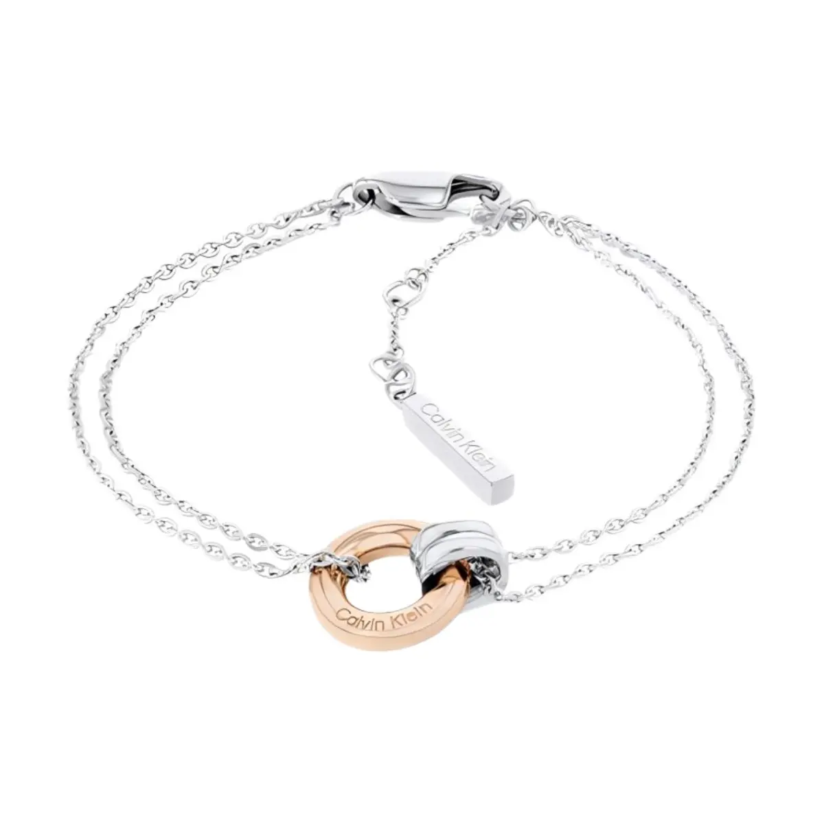 CALVIN KLEIN Steel Instagram Style, Niche Luxury, Premium Aesthetic Versatile, Bracelet Women's Steel Color Rose Gold