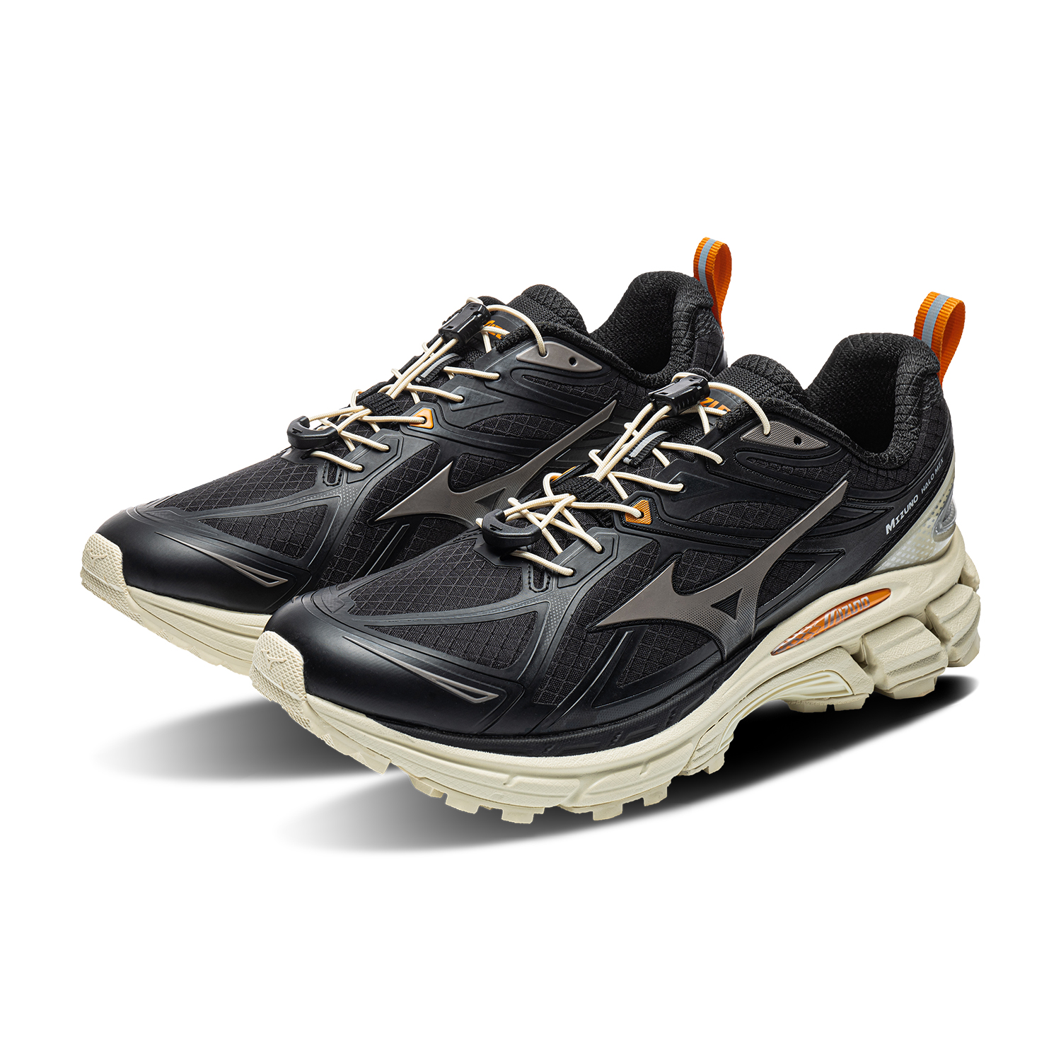 Кроссовки Mizuno Halo Mix TL (желтые) — 黑色/果壳黄 — фото 4