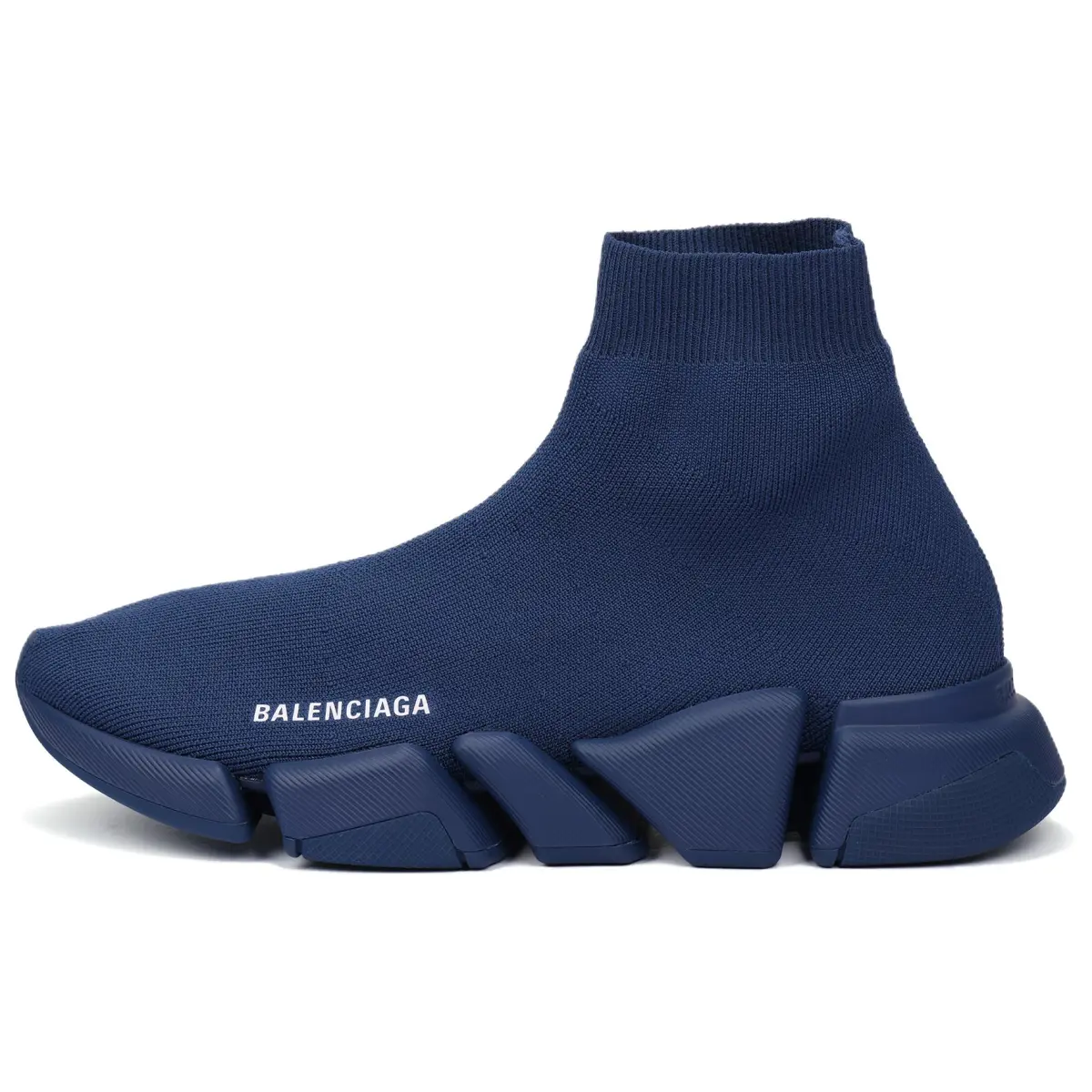 Balenciaga Speed 2.0 High top Casual Shoes Men's Blue