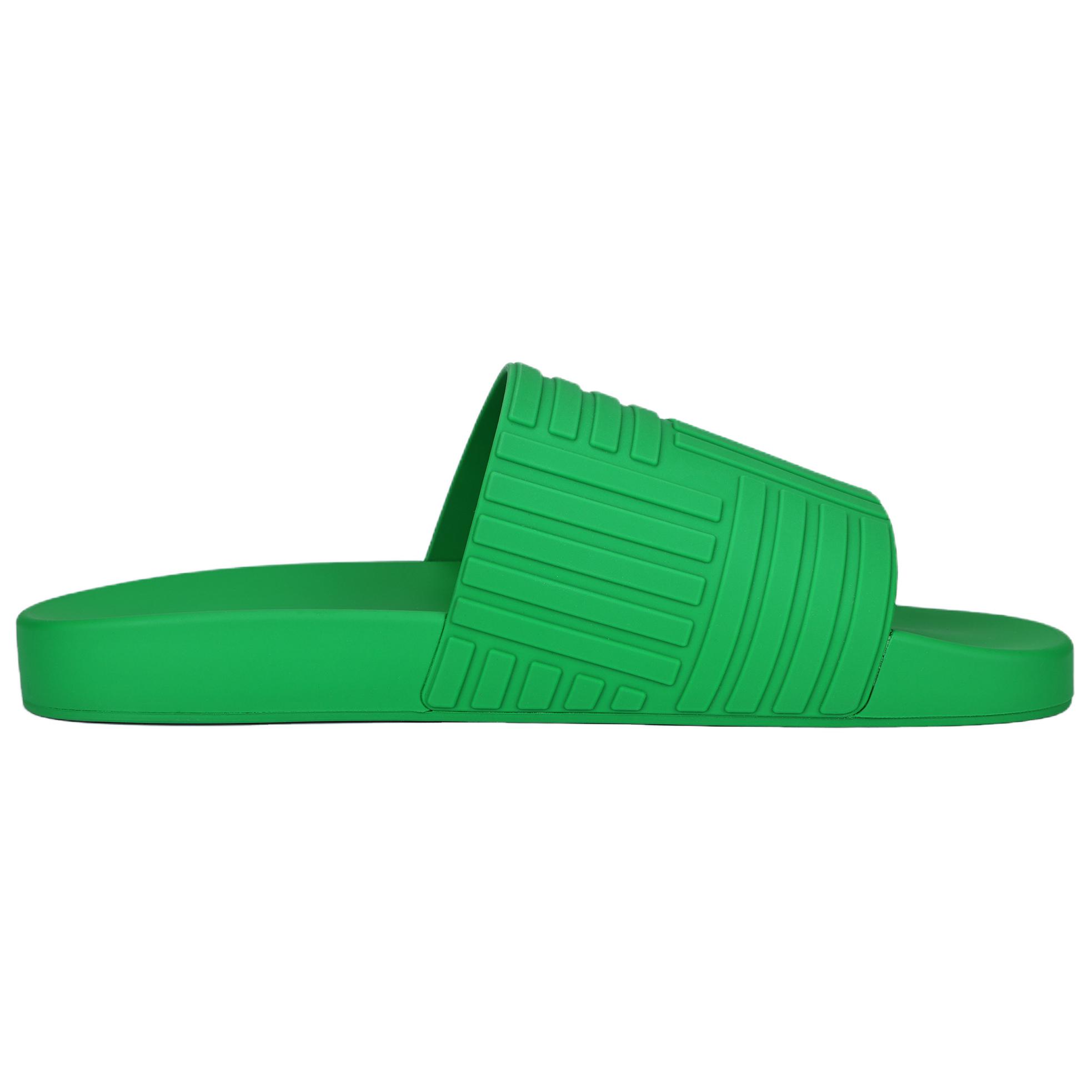 Bottega Veneta Slider Flat Slide Slippers Men's Green