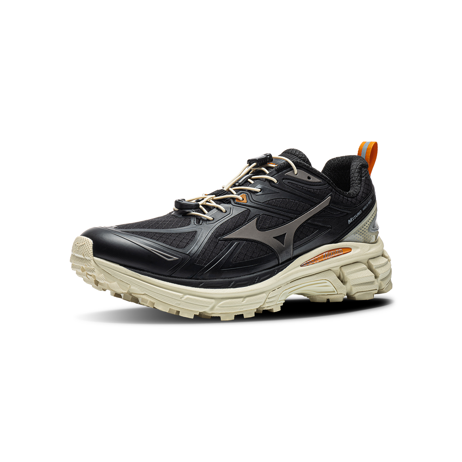 Кроссовки Mizuno Halo Mix TL (желтые) — 黑色/果壳黄 — фото 2