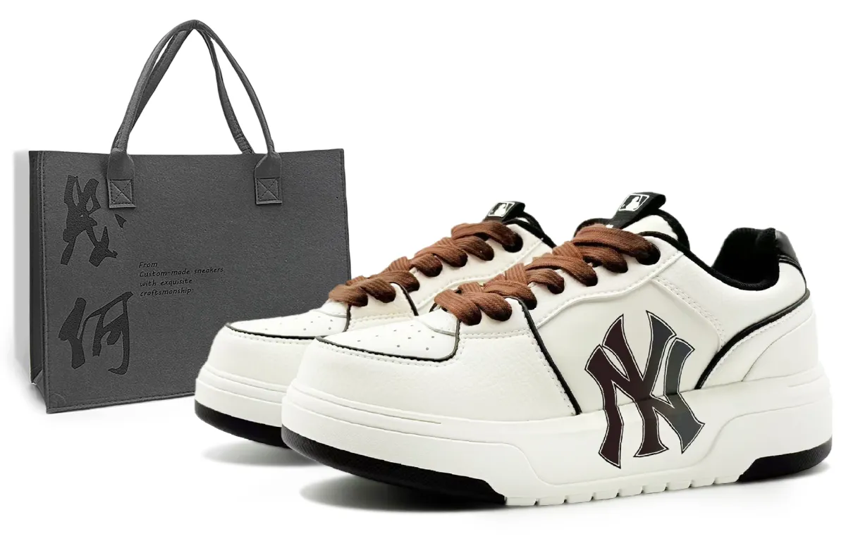 MLB Chunky Liner Low top Skateboard Shoes Unisex Gray Brown