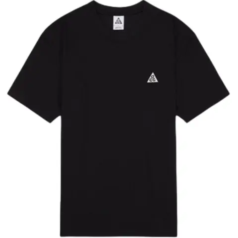 Nike ACG T-Shirts Men's Black Crew Neck Moderate