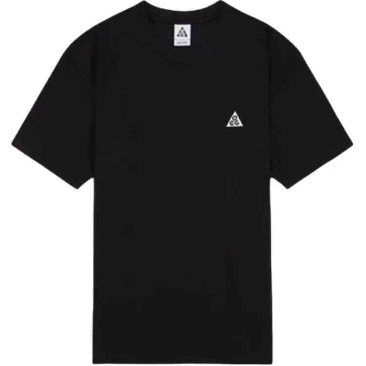 Nike ACG T-Shirts Men's Black Crew Neck Moderate