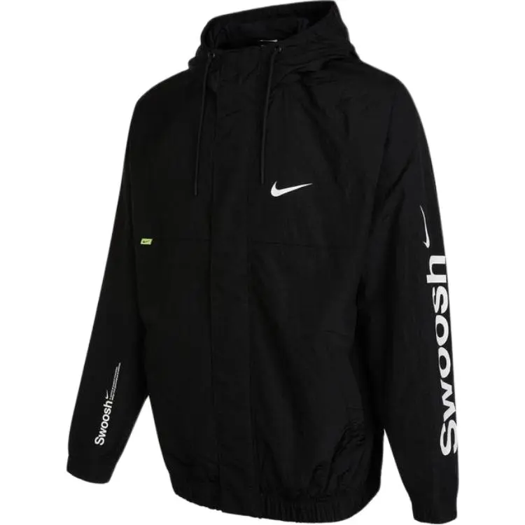 Nike Jackets Men's Black Hooded (Non-detachable) Moderate