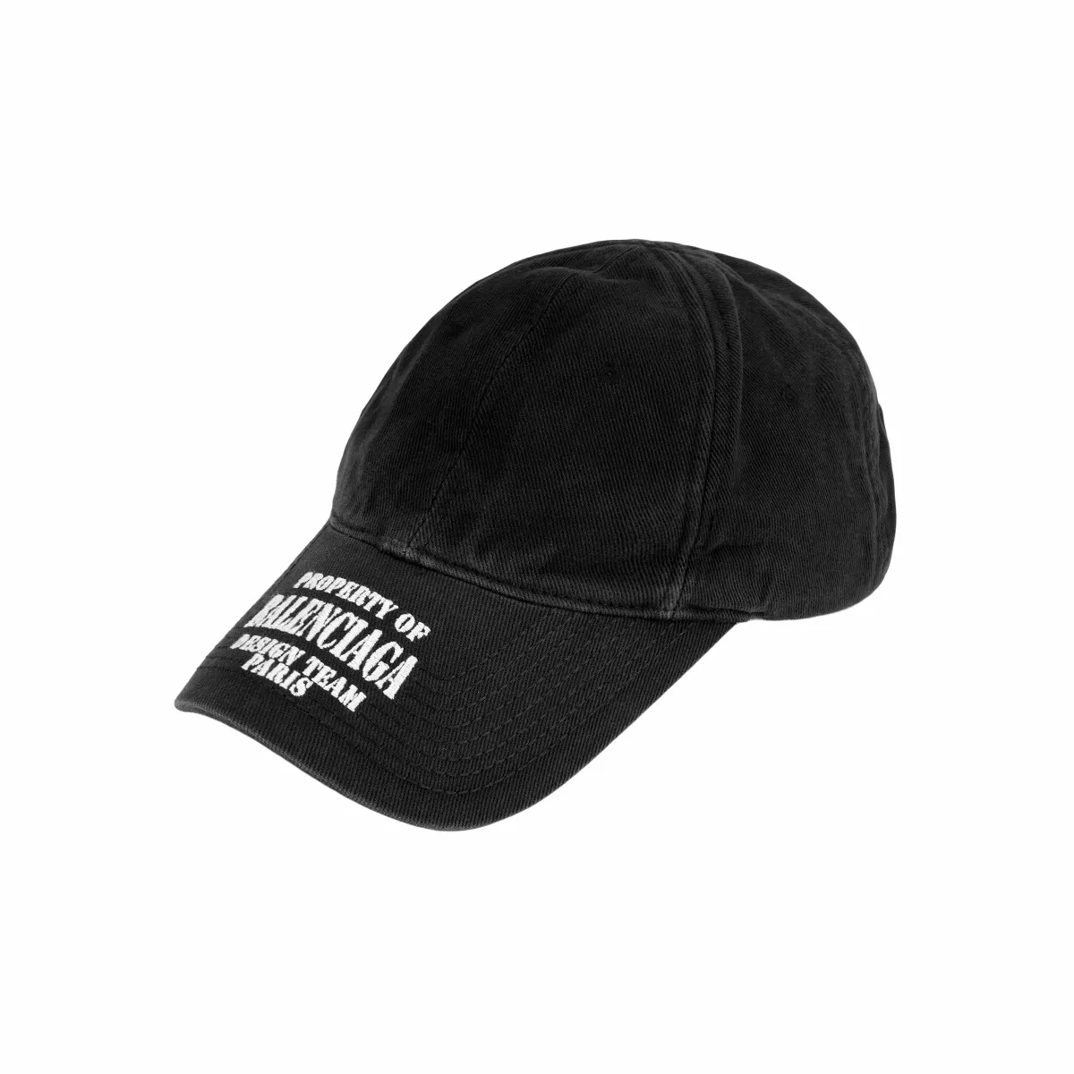 Balenciaga Cotton Baseball Caps Men's Black