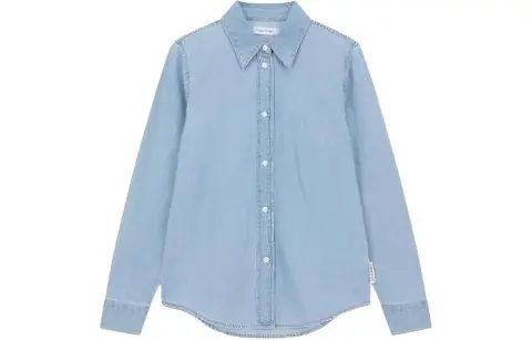 CALVIN KLEIN Denim Collection Shirt Women's Blue