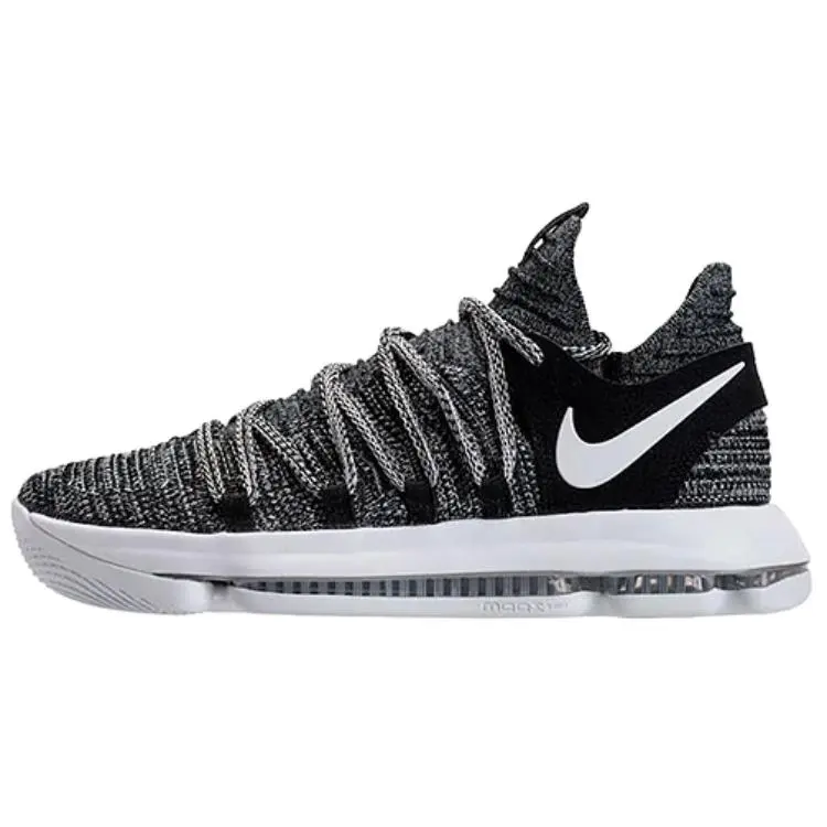Nike KD 10 Cushioning Abrasion Resistant Low top Performance Basketball Shoes Men's Black