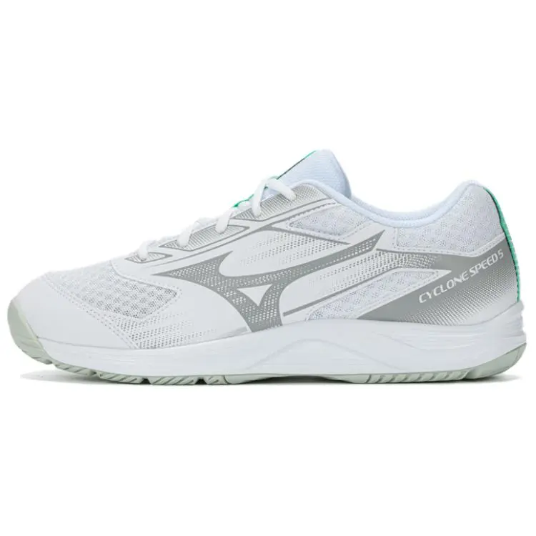 Mizuno CYCLONE SPEED 5 Cushioning Slip Resistant Abrasion Resistant Low top Training Shoes Unisex White Silver Green