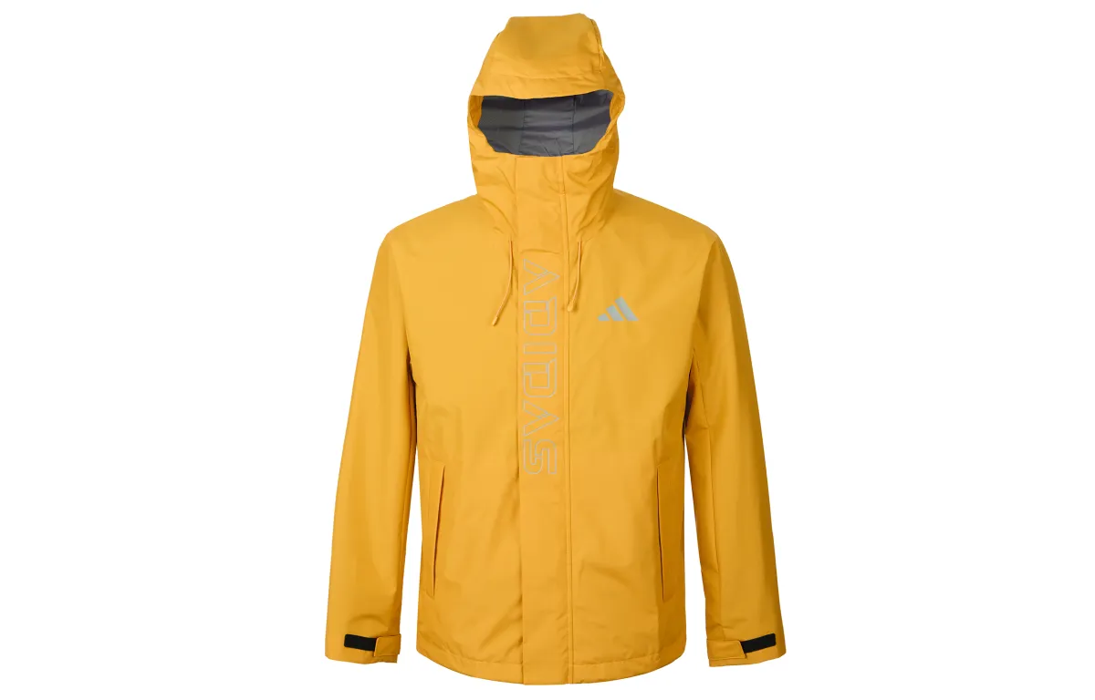 Adidas Casual Jackets Unisex Dark Orange Hooded (Non-detachable) Moderate