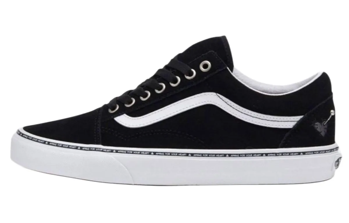 Vans Abrasion Resistant Cushioning Low top Skateboard Shoes Unisex Black White