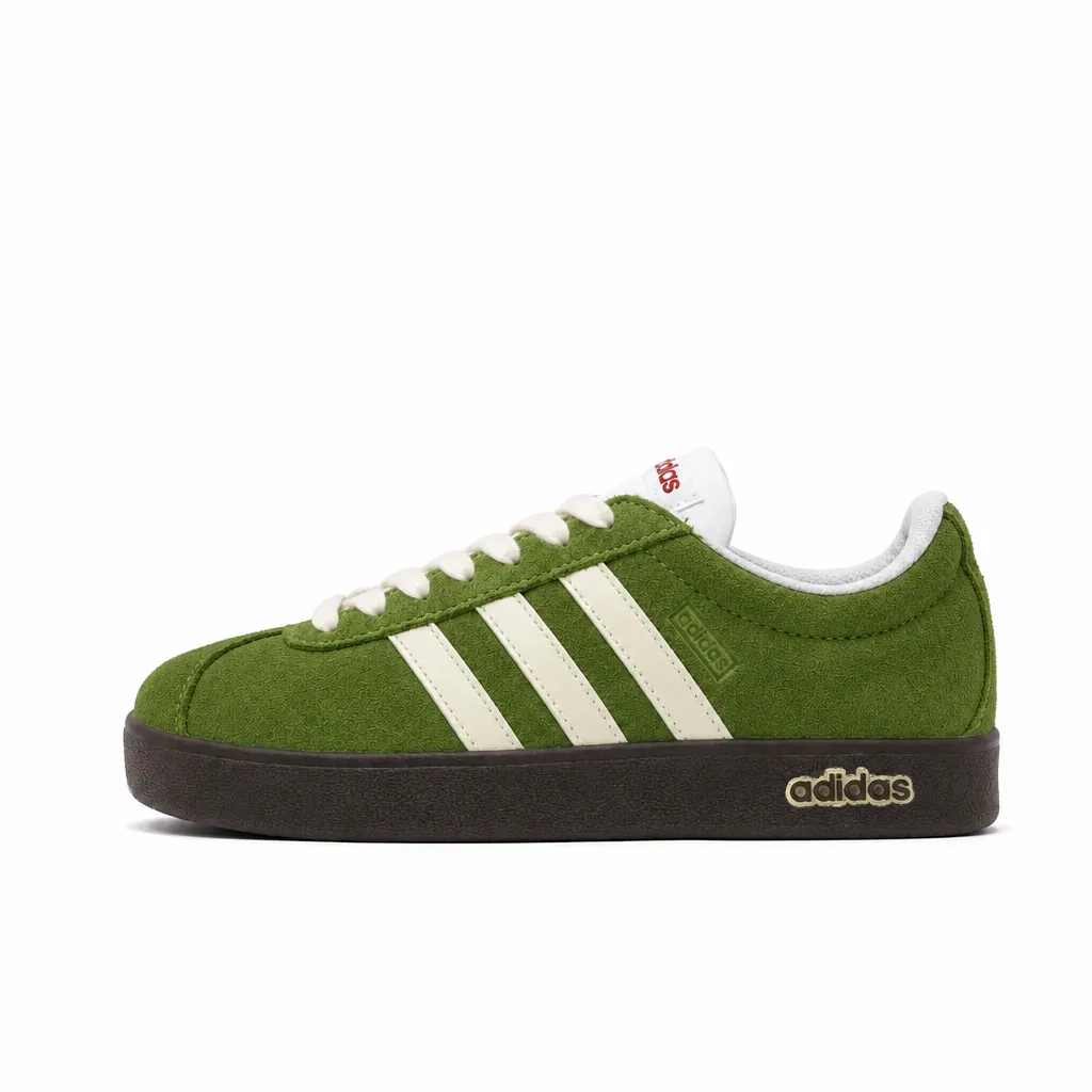 Adidas VL COURT 2.0 Slip Resistant Cushioning Low top Skateboard Shoes Unisex Green
