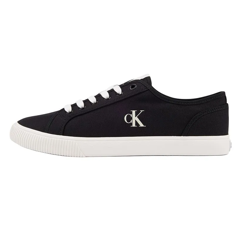 CALVIN KLEIN SS25 Low top Canvas Shoes Men's Black/White