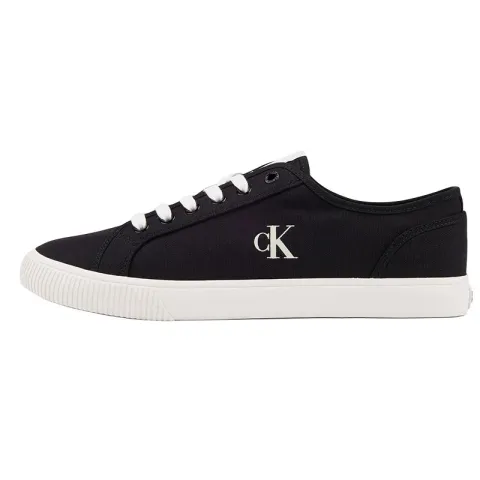 CALVIN KLEIN SS25 Low top Canvas Shoes Men's Black/White
