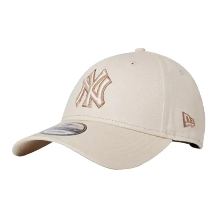 New Era Cotton Baseball Caps Unisex Milk White