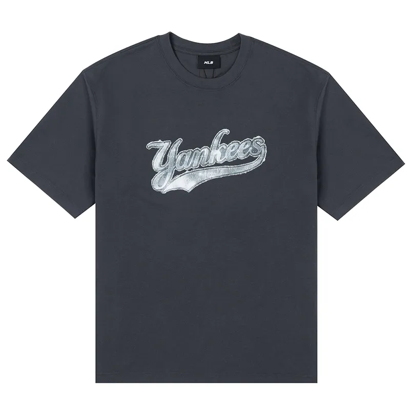 MLB New York Yankees Monogram T Shirt Unisex Charcoal Gray