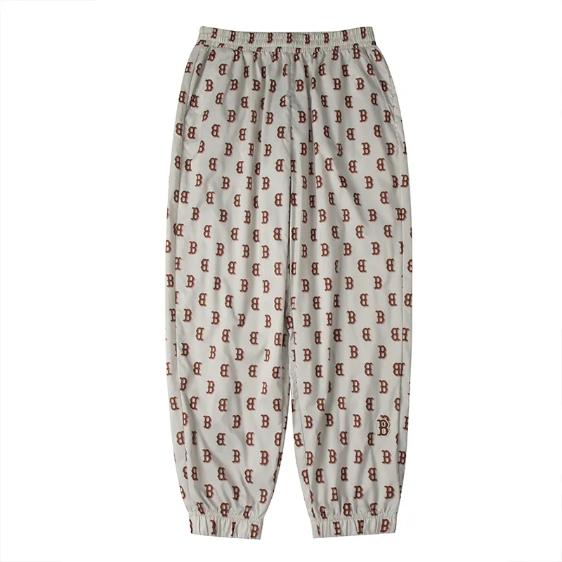 MLB Boston Red Sox Casual Pants Unisex Light Brown (Suggestion: Consider 1 Size Down) Moderate Cuffed Pants