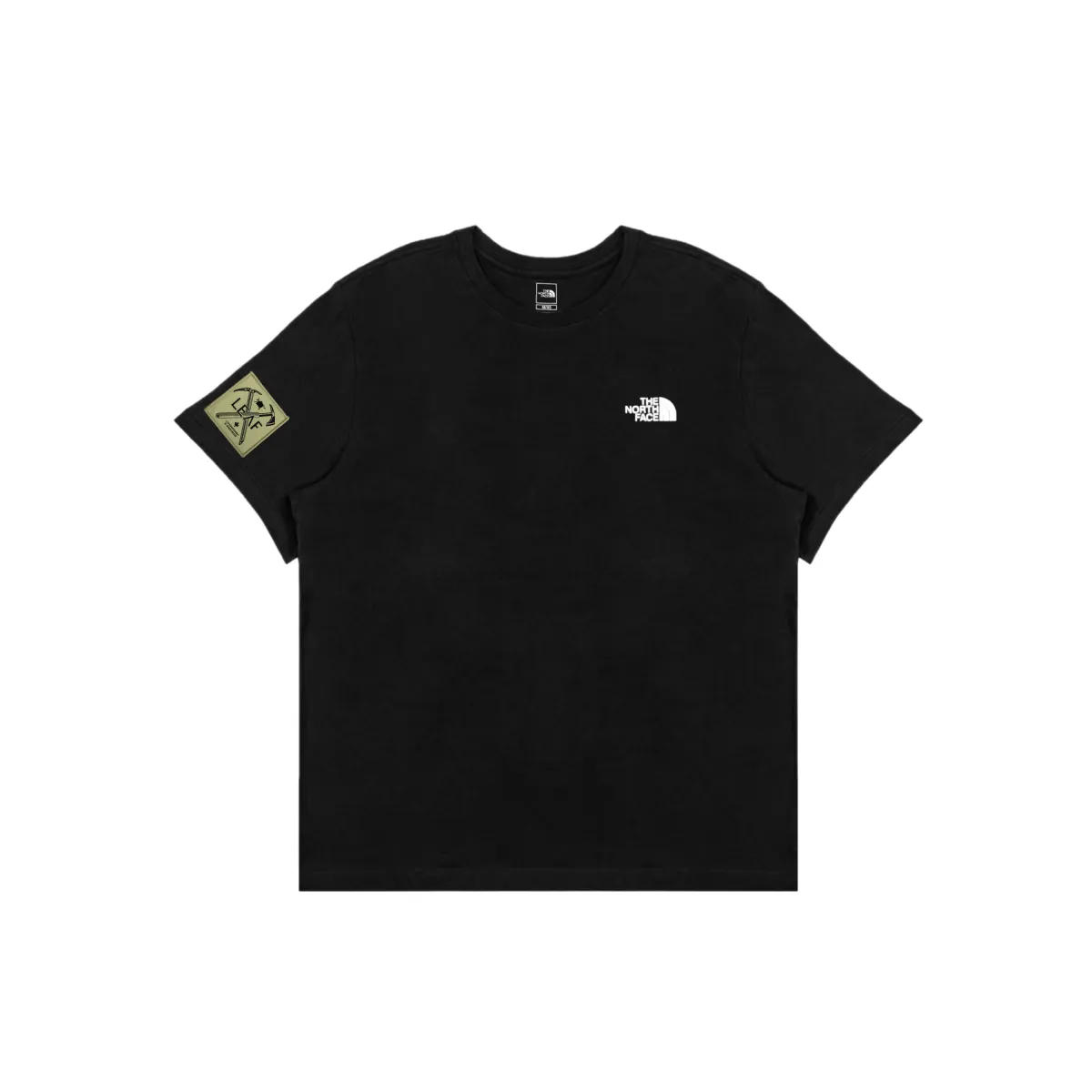 THE NORTH FACE T-Shirts Men's Black Crew Neck Straight Fit