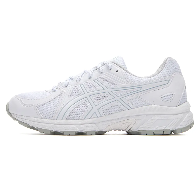 ASICS Jog 100 T Textile, Synthetic Leather Cushioning Abrasion Resistant Low top Running Shoes Women's White