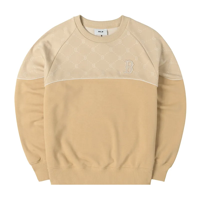 MLB Boston Red Sox Sweatshirt Unisex Light Beige