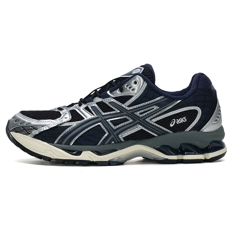 ASICS GEL Nimbus 10.1 Textile, Synthetic Leather Breathable Low top Casual Running Shoes Unisex Silver Black
