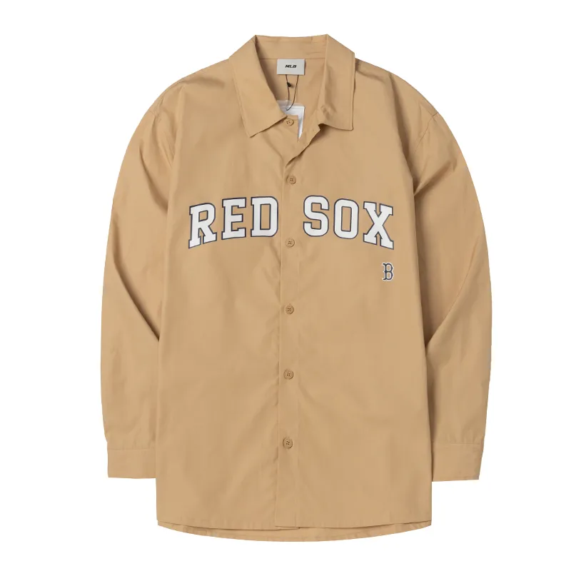 MLB SS24 Shirt Unisex Beige Yellow