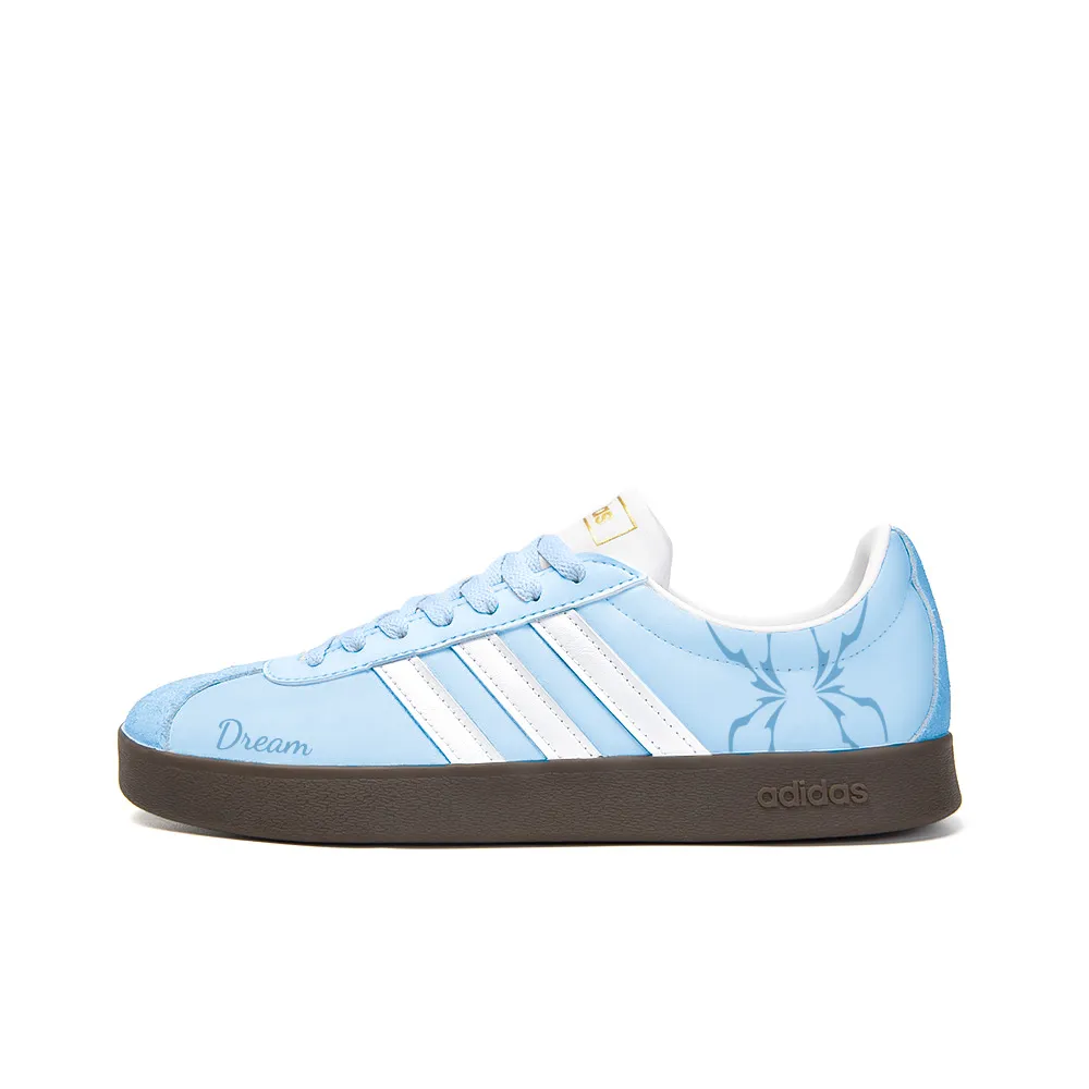 Adidas VL COURT 2.0 Slip Resistant Abrasion Resistant Low top Skateboard Shoes Unisex Sky Blue