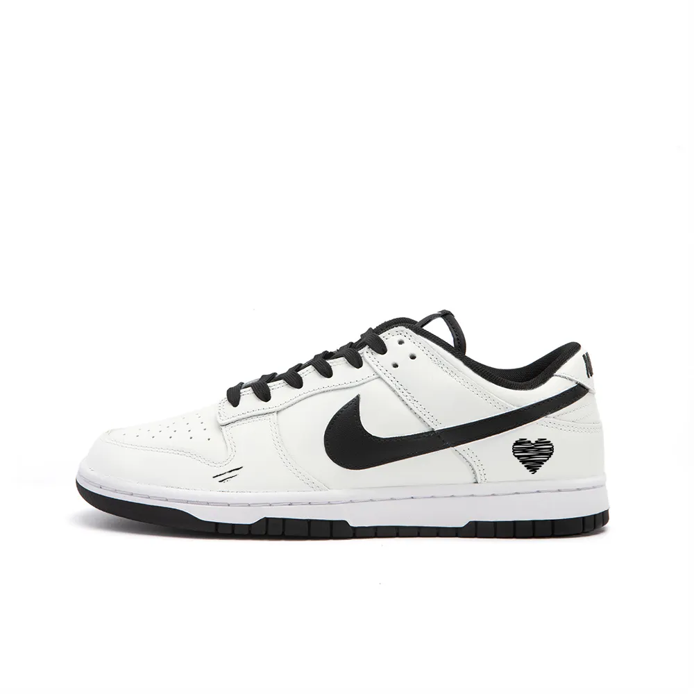 Nike Dunk Slip Resistant Abrasion Resistant Low top Skateboard Shoes Unisex Black