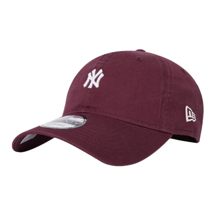 New Era Cotton Baseball Caps Unisex Burgundy