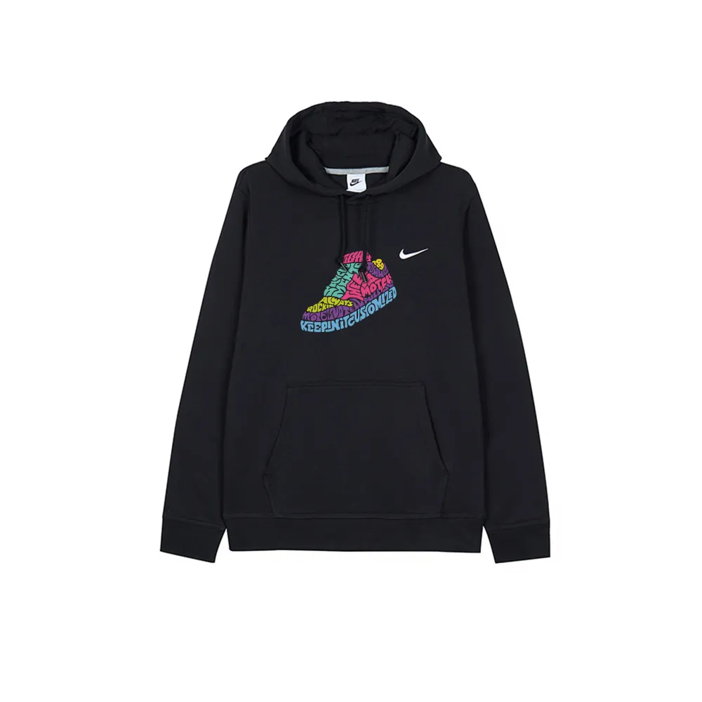 Nike Sweatshirts Men's Black Hooded Moderate Regular