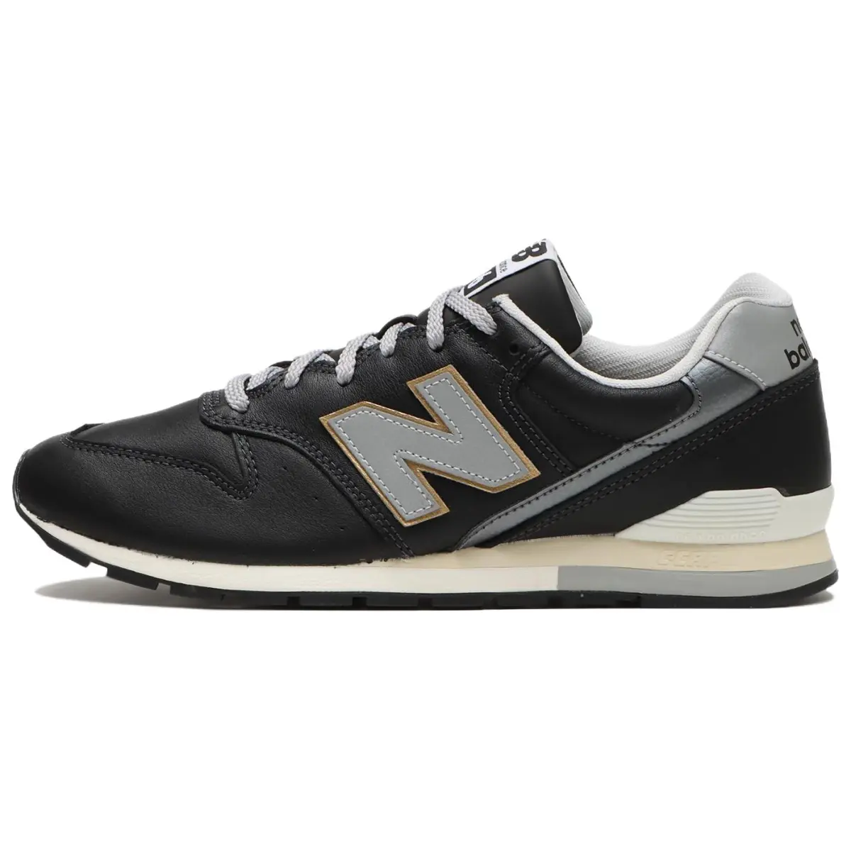 New Balance NB 996 Leather Abrasion Resistant Low top Running Shoes Men's Black Gray