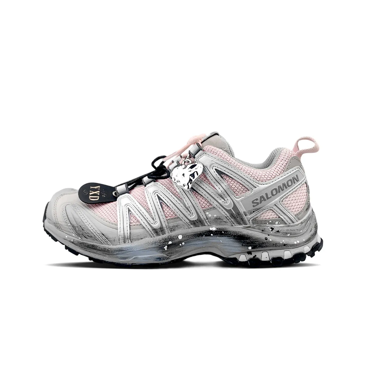 SALOMON XA PRO 3D Low top Running Shoes Unisex Silver Pink