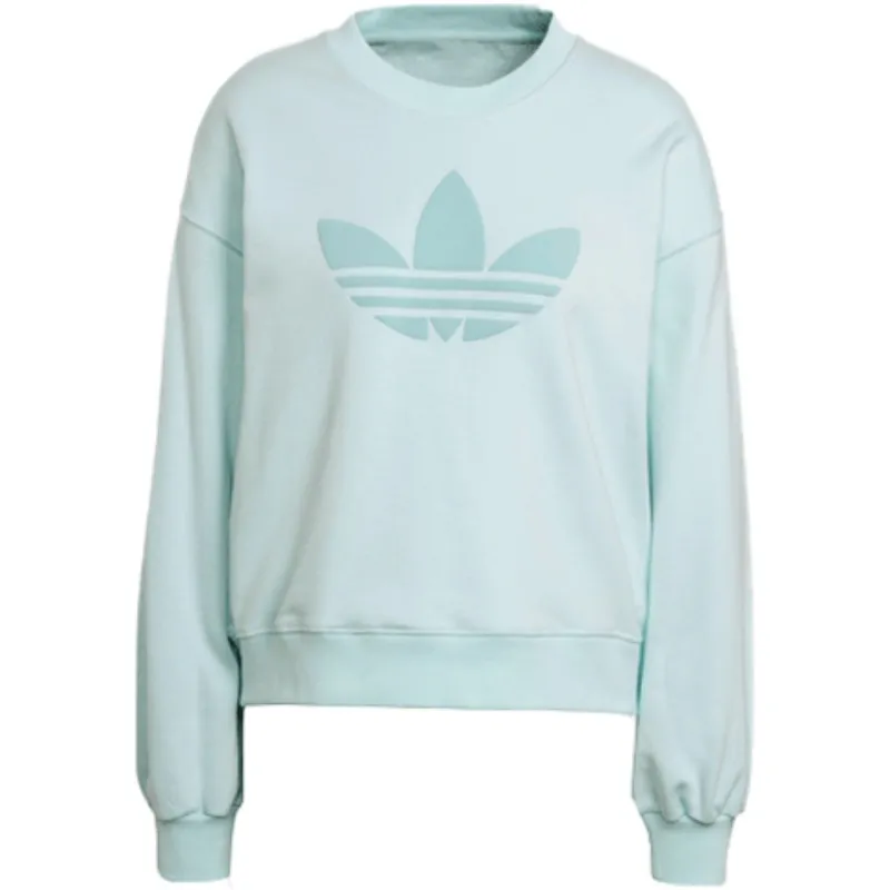 Adidas Originals Sweatshirts Women's Mint Green Crew Neck Moderate