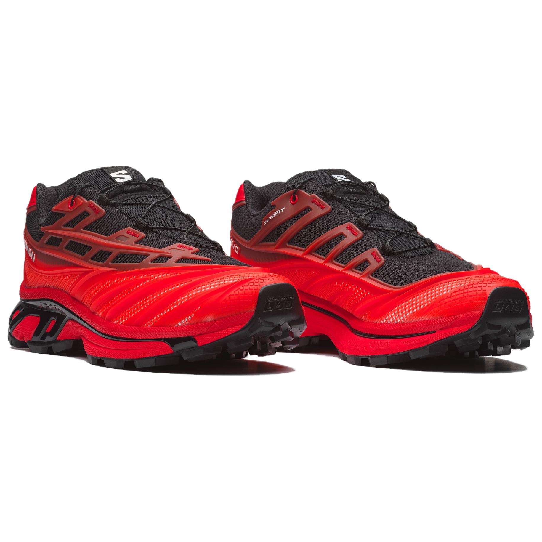 Кроссовки Salomon XT-Evo (красные) — 黑色/火红色/白色 — фото 3