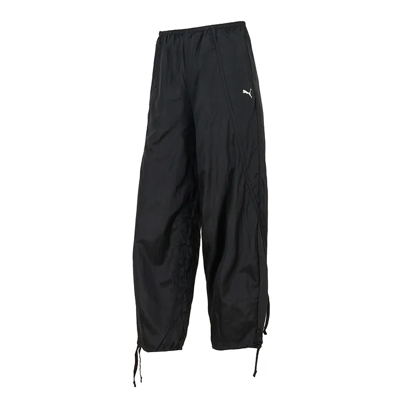 PUMA Casual Pants Women's Black Moderate Straight Fit Pants