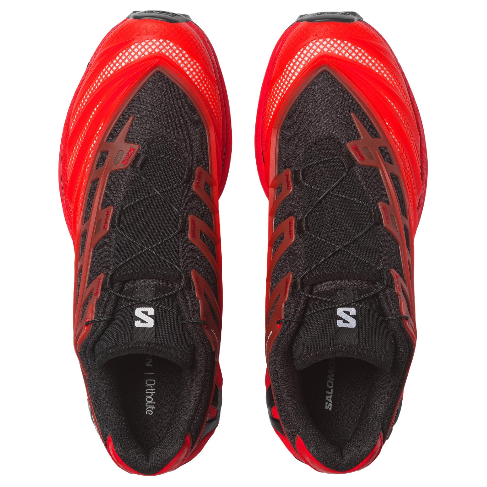 Кроссовки Salomon XT-Evo (красные) — 黑色/火红色/白色 — фото 4