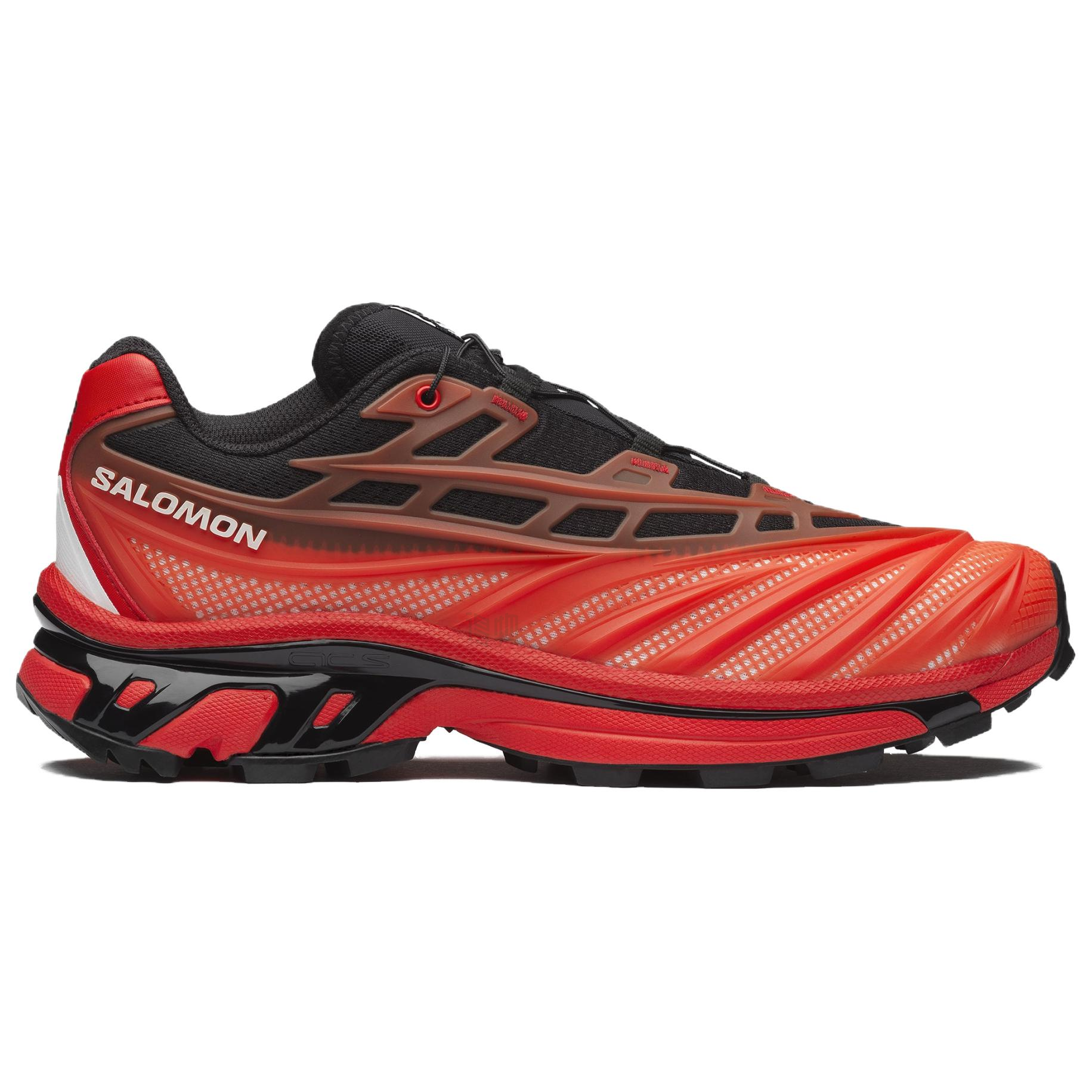 Кроссовки Salomon XT-Evo (красные) — 黑色/火红色/白色 — фото 2