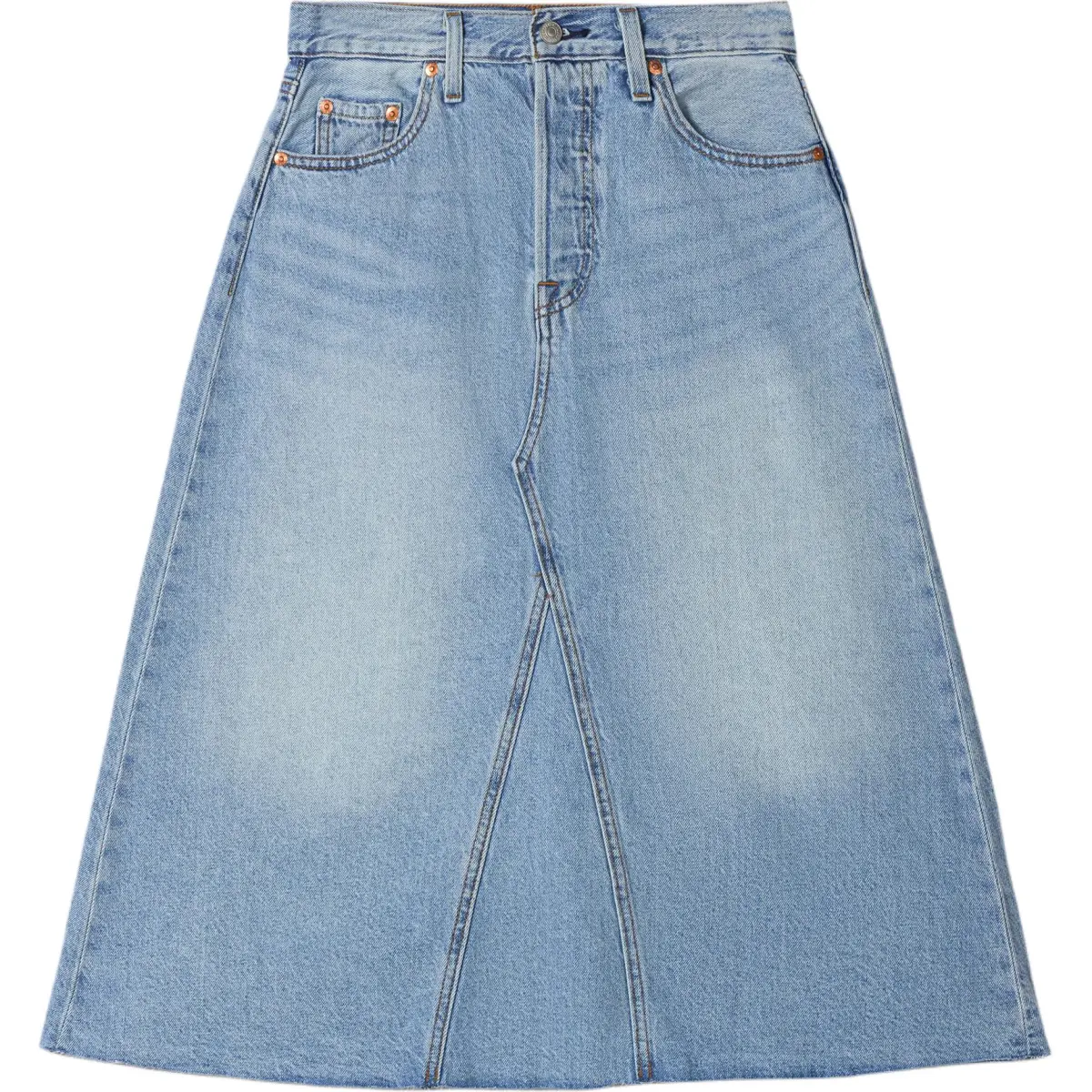 Levi's Denim Long Skirt Women's Blue