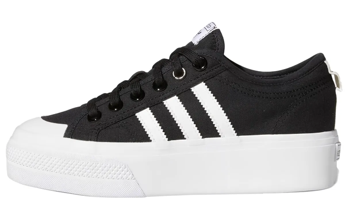 Adidas Originals Nizza Platform Slip Resistant, Abrasion Resistant, Height Increasing Low top Skateboard Shoes Women's