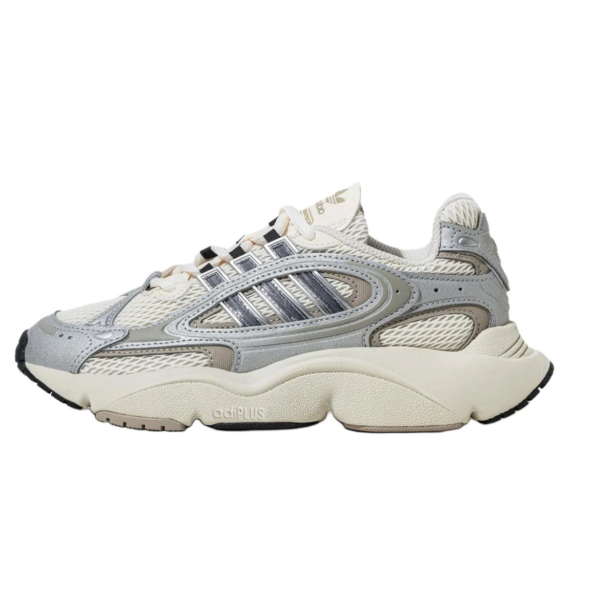 Adidas Originals Ozmillen Height Increasing Low top Casual Running Shoes Unisex White Silver Gray