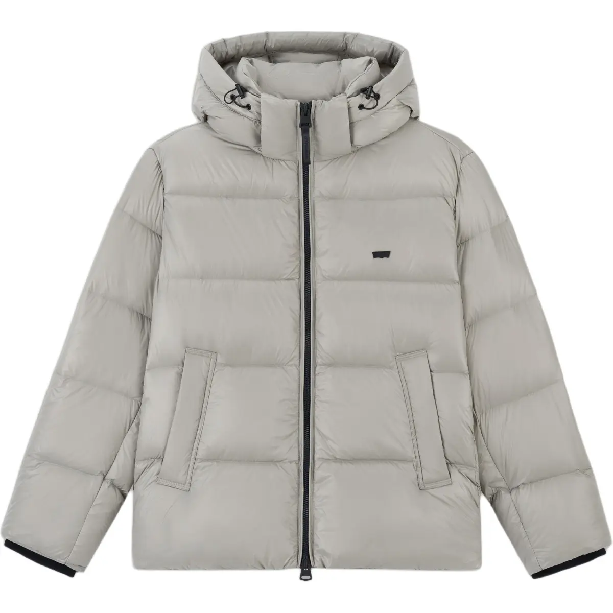 Levi's Down Jackets Men's Gray Hooded Moderate Straight Fit