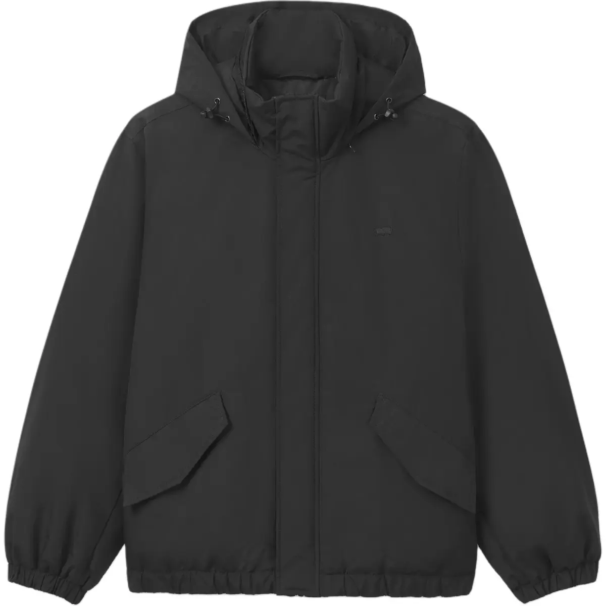 Levi's Down Jackets Men's Black Hooded Moderate Straight Fit