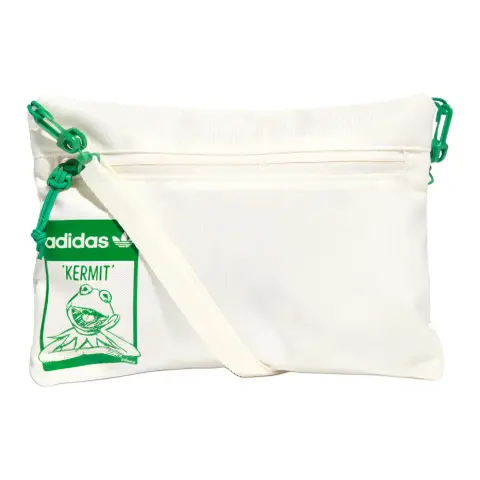 Adidas Originals Trefoil Disney X Disney Collaboration Polyester Crossbody Bags Regular Unisex White & Green