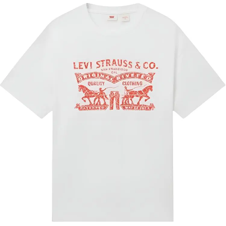 Levi's White And Versatile T Shirt Men's