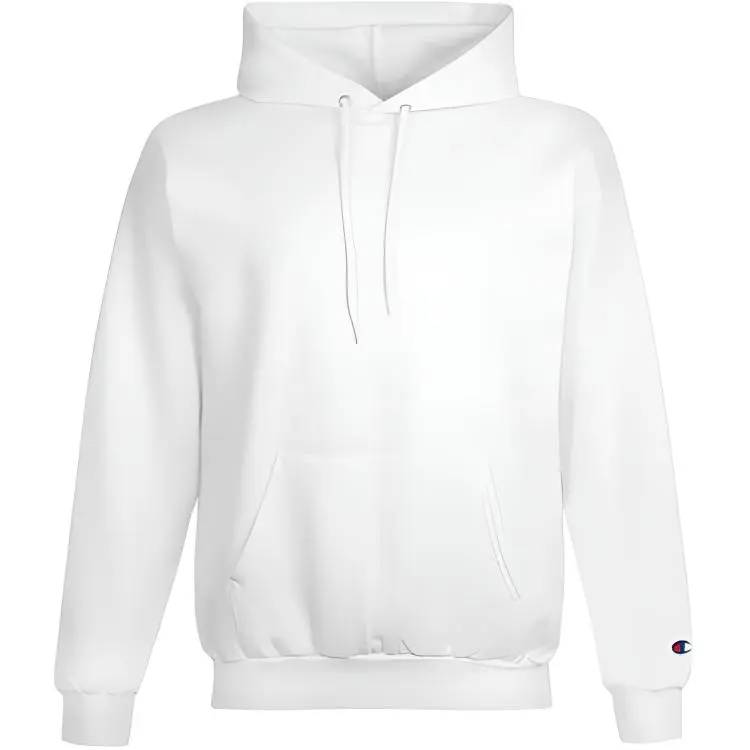 Champion Cuff Single Logo Fleece Lined Sweatshirt US Version Unisex White