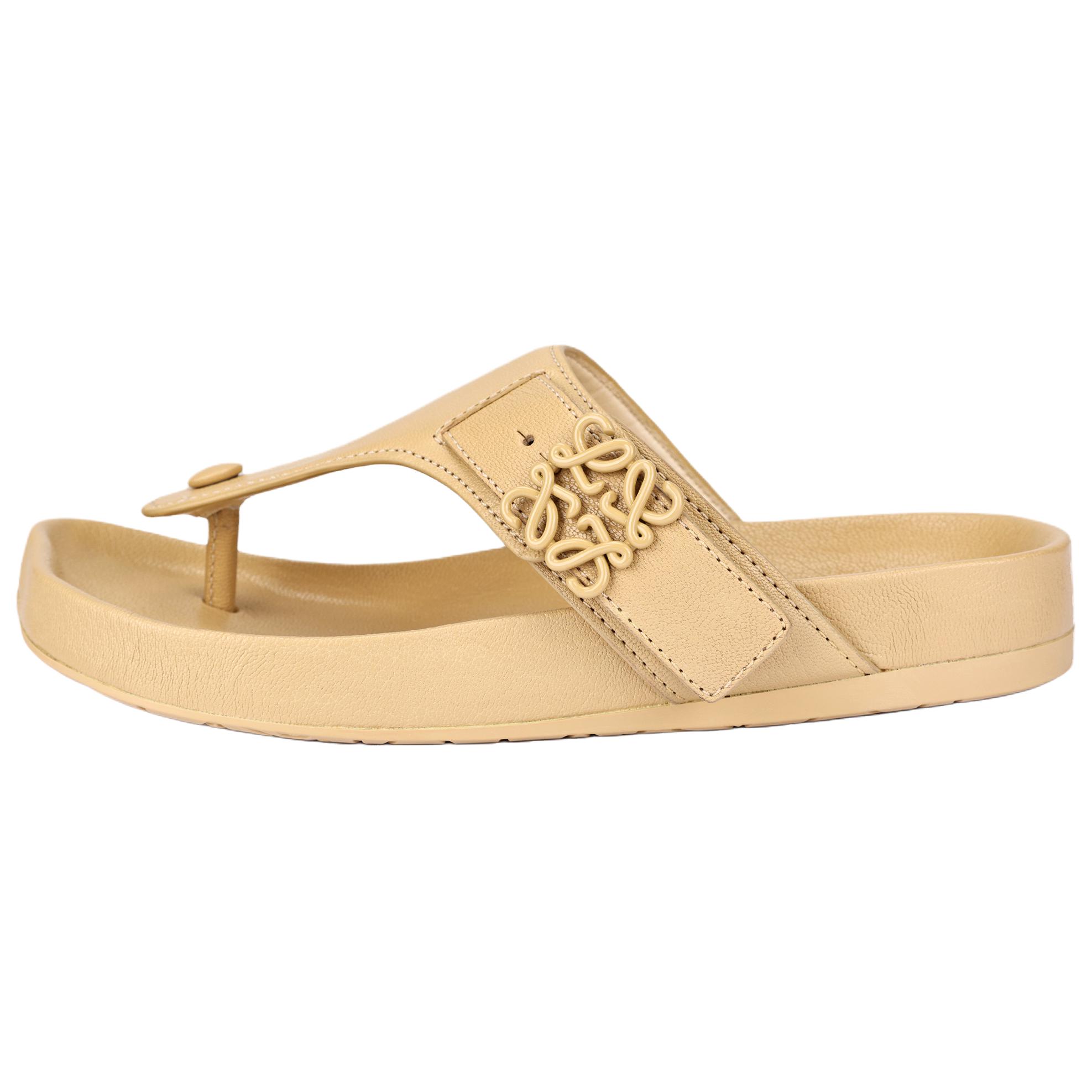 LOEWE Ease Toe Post Sandals Concealer Goatskin Women's